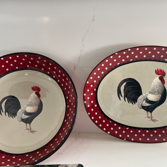 Pair of Tina Higgins Designed Ceramic Platters - Picture 1 of 8